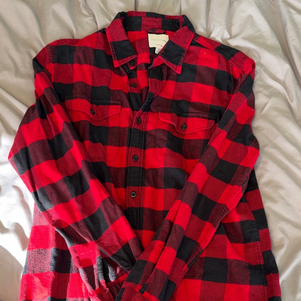 NWOT American Eagle Plaid Flannel Shirt